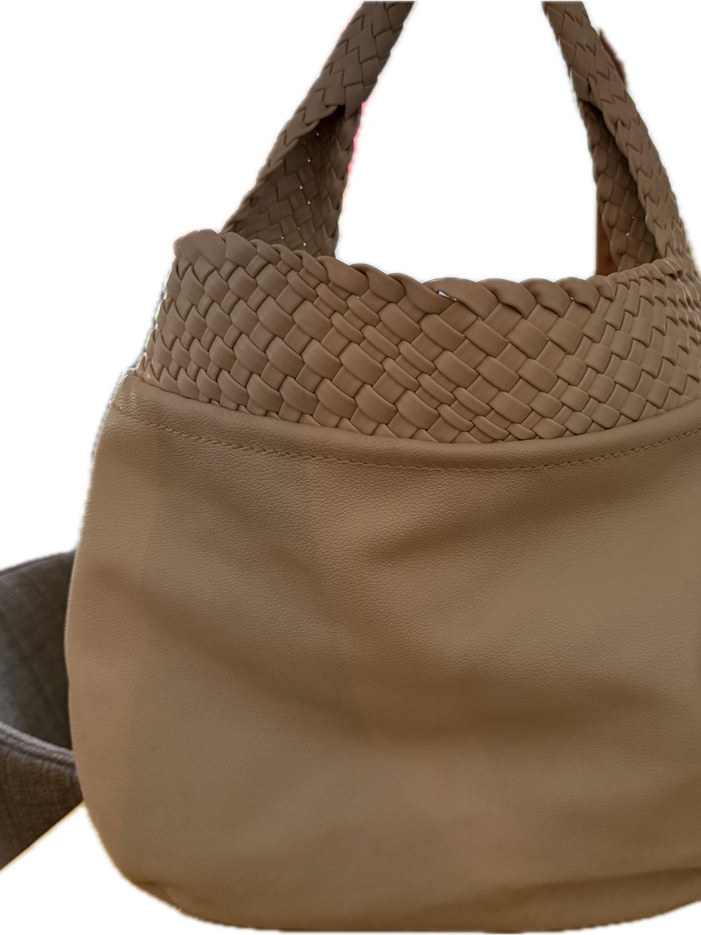 Moda Luxe Majestique Light Cream Braided-Top Hobo Bag - Picture 8 of 8